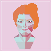 Medium selfportrait flatdesign